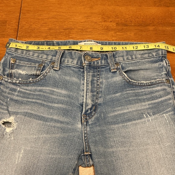 Moussy Vintage x Revolve Womens Gleedsville Skinny Light Blue Ripped Jeans - Picture 11 of 14